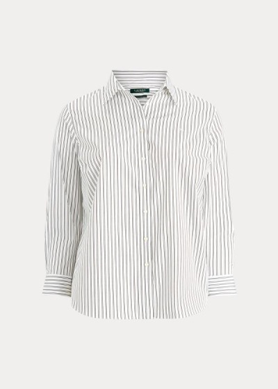 Women's Ralph Lauren Easy Care Striped Shirts | 190543LXT